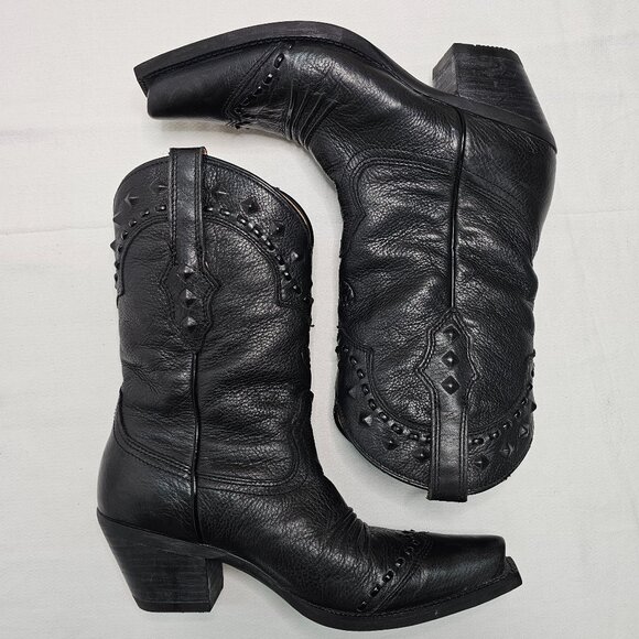 Ariat Dixie Black Leather Snip Toe Western Boot 10001367 21285 Womens Size 6.5 B - Picture 5 of 12